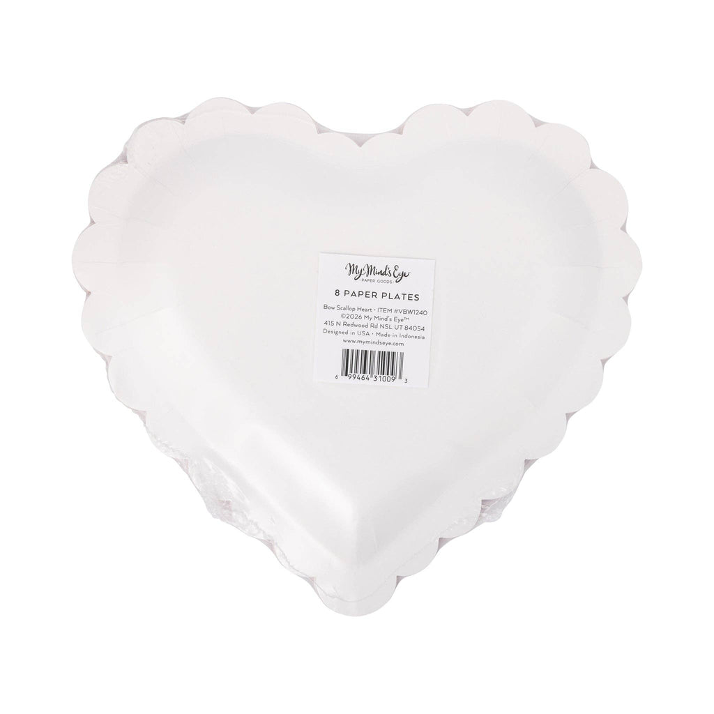 Bow-tiful Heart Shapped Plates