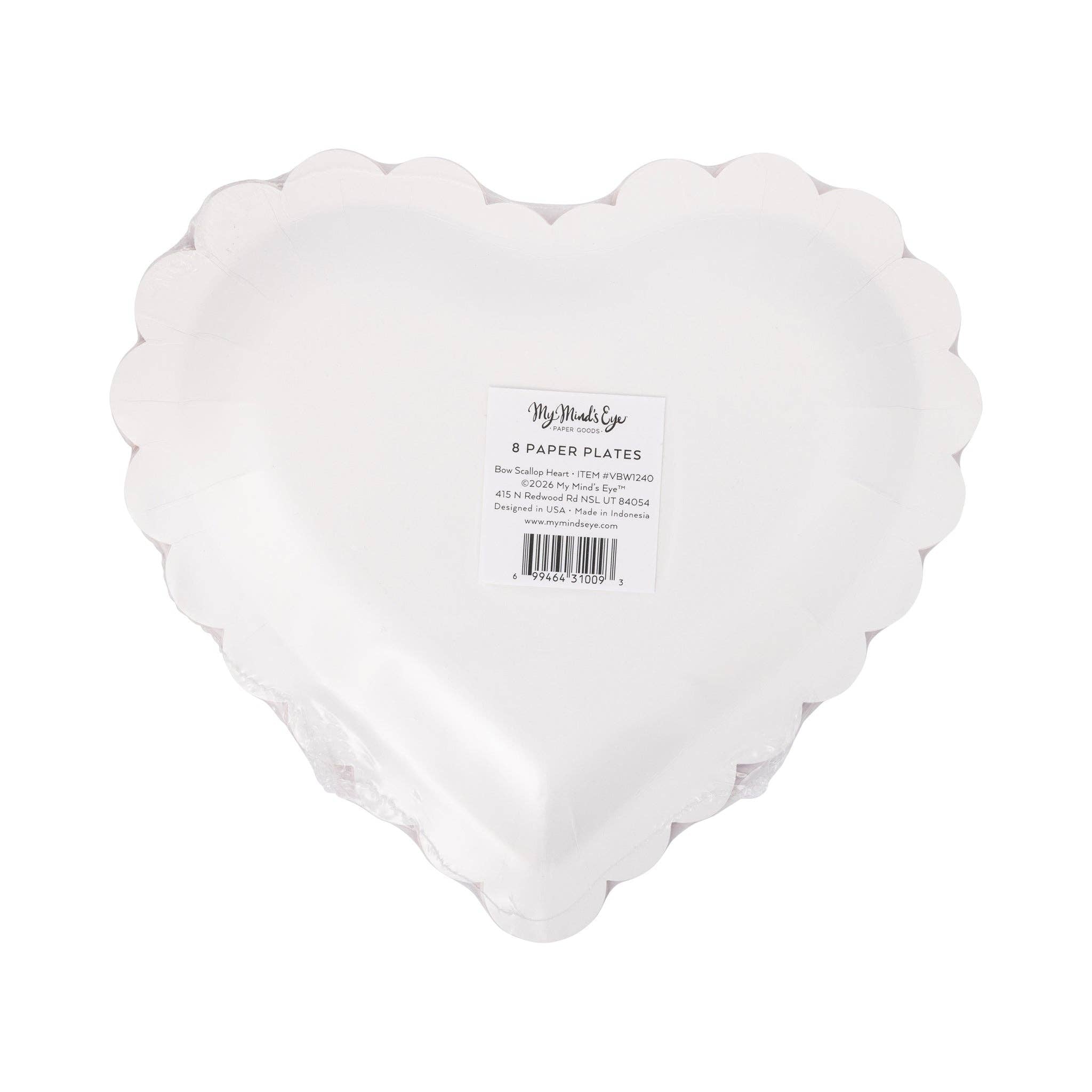 Bow-tiful Heart Shapped Plates