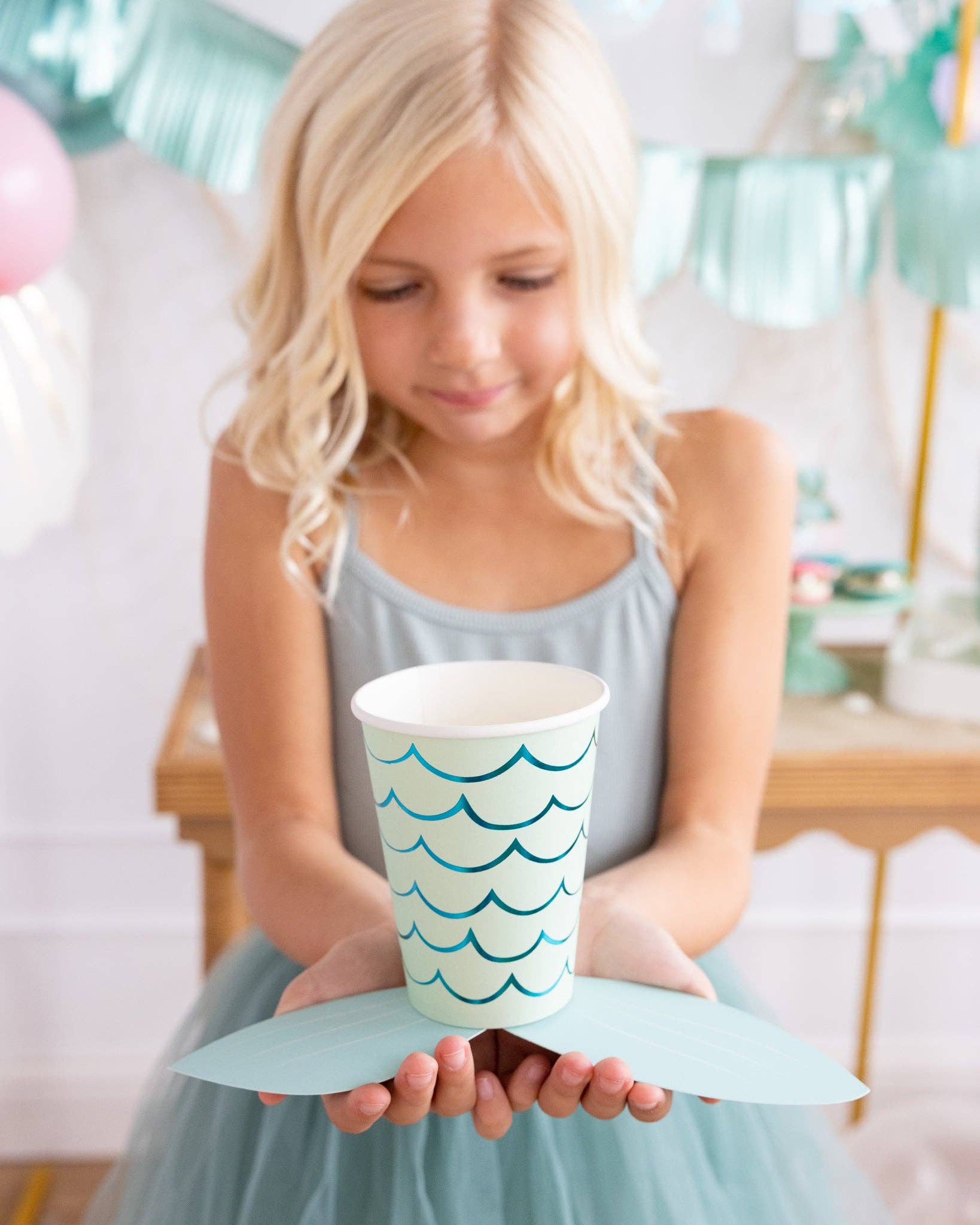 Mermaid Tail Paper Cups