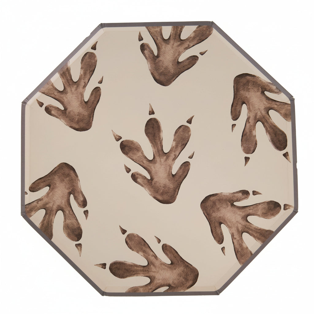 Dinosaur Footprint Paper Plates