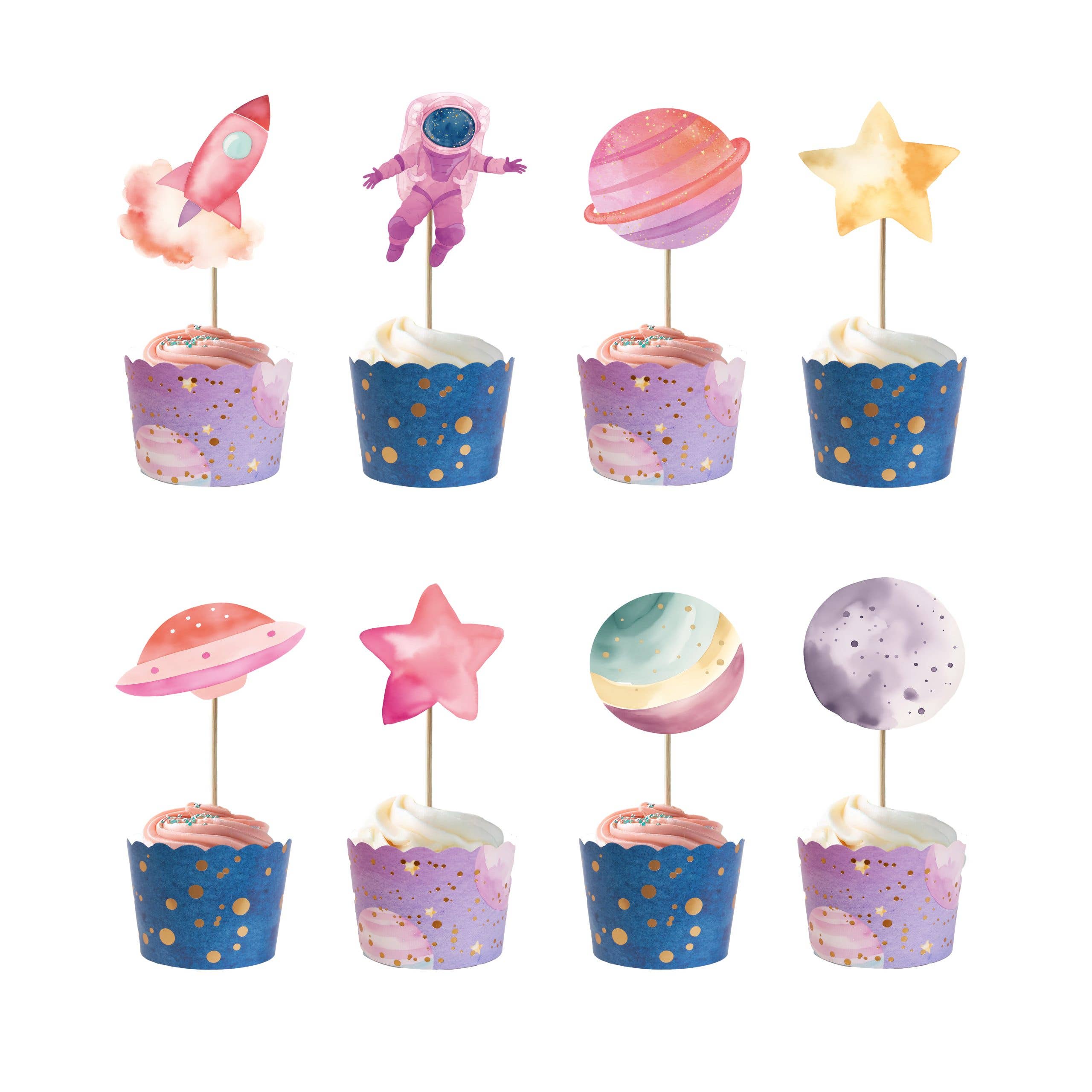 Astronaut Girl Cupcake Kit