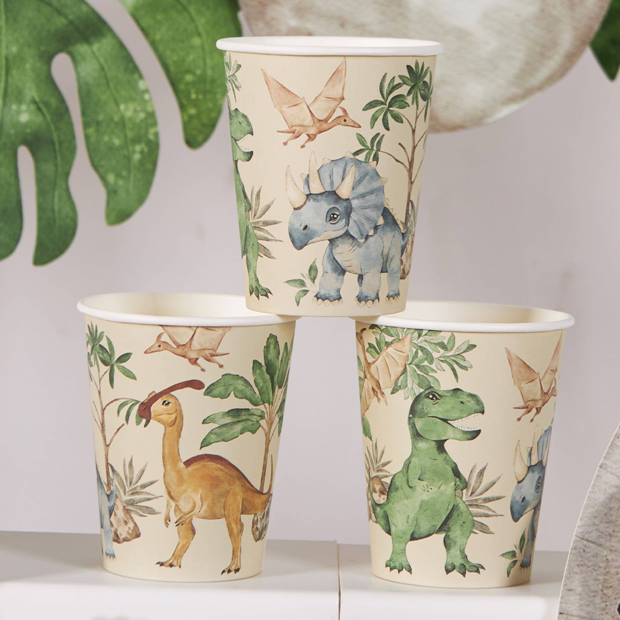 Dinosaur Paper Cups