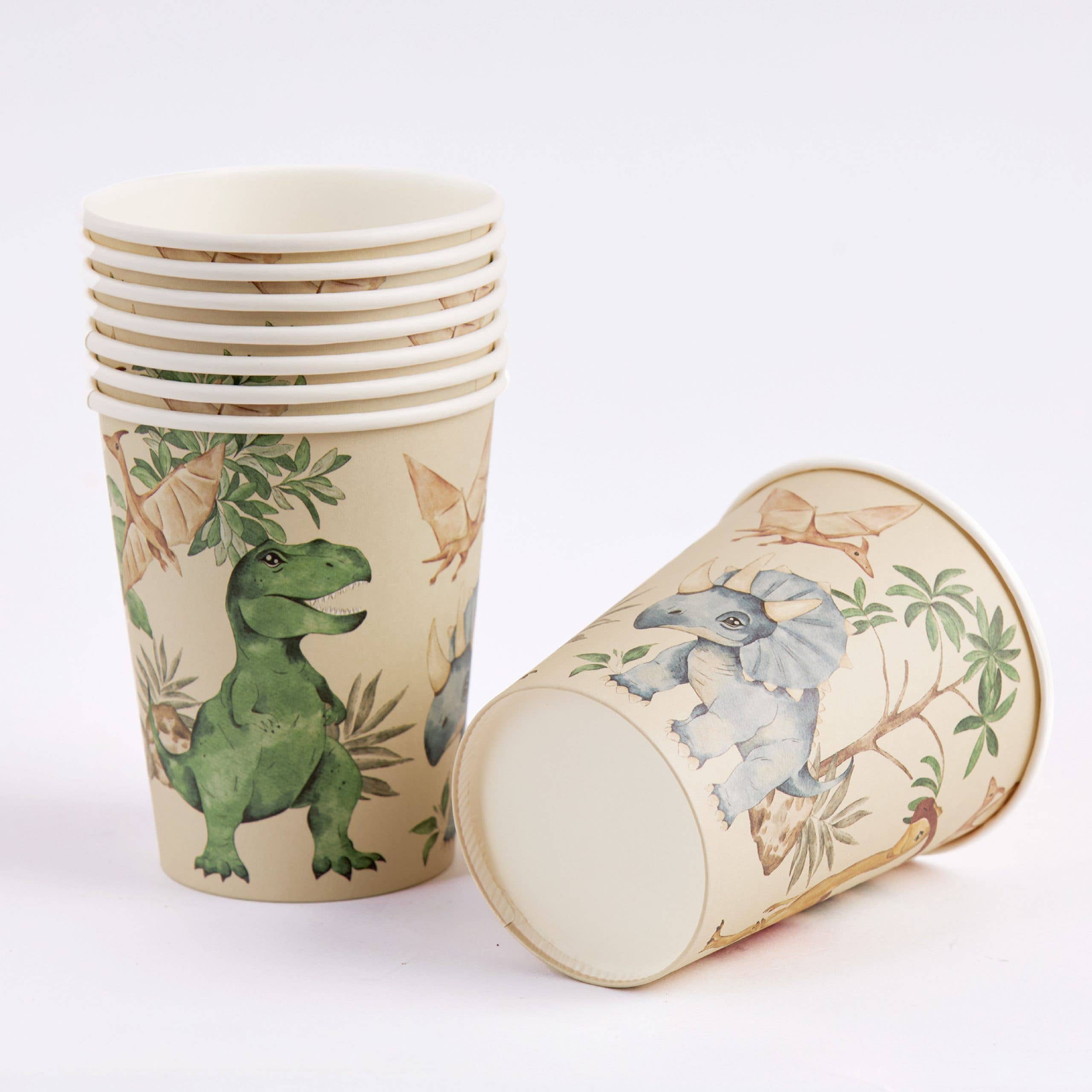 Dinosaur Paper Cups
