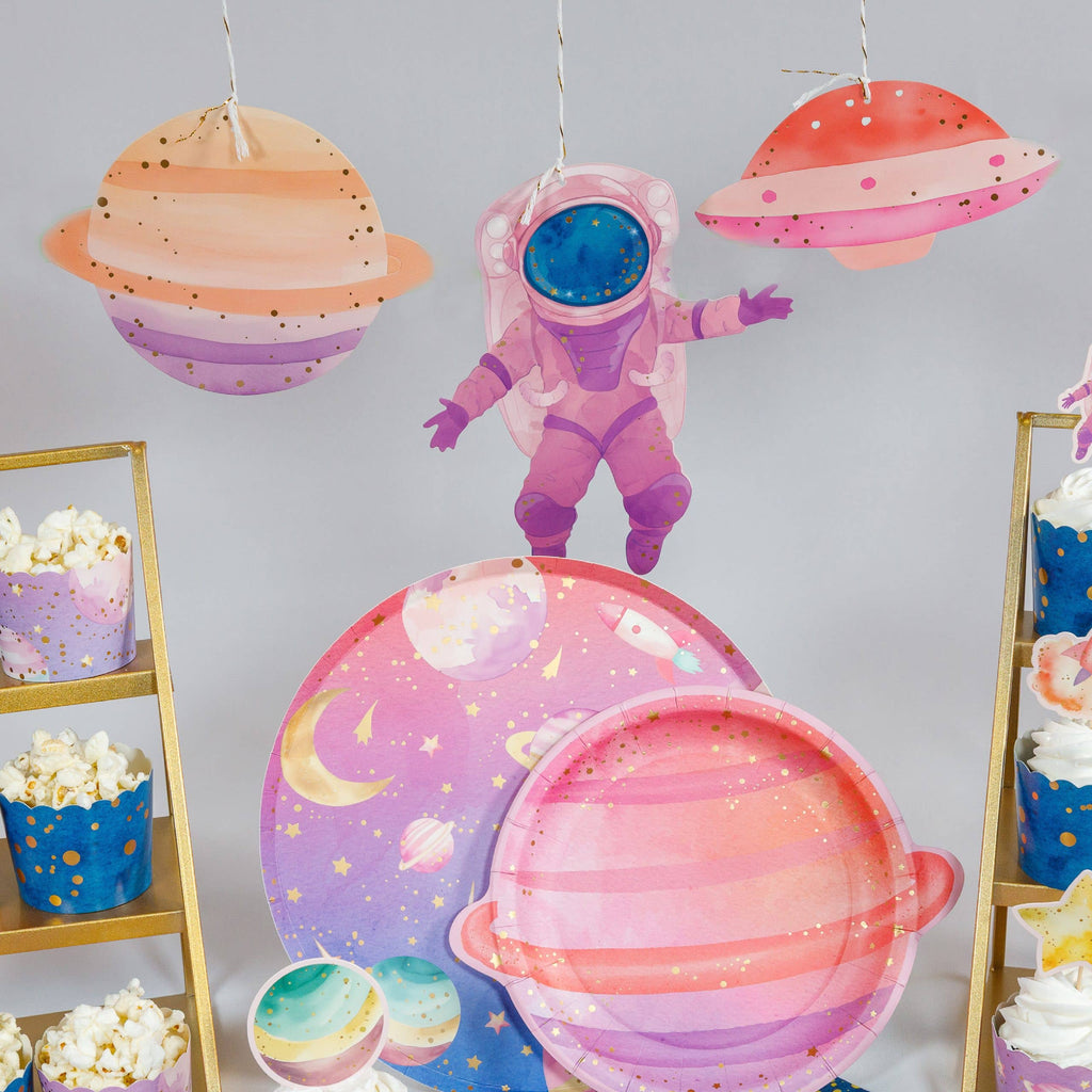 Astronaut Girl Party Banner