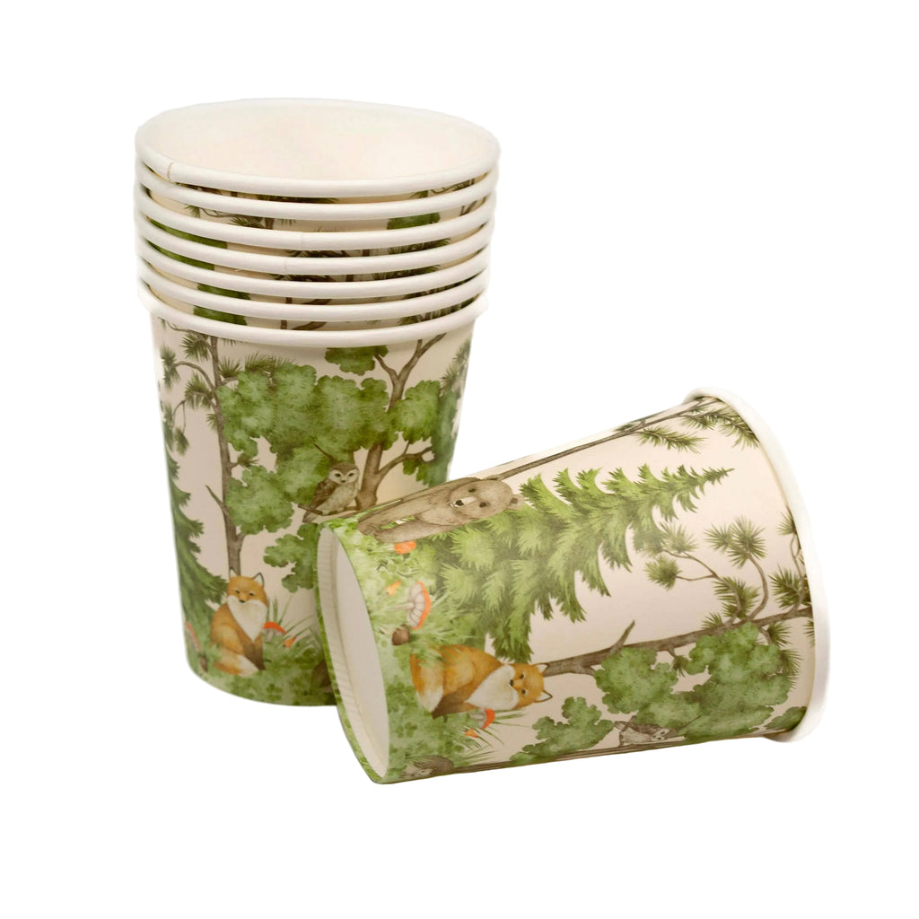 Woodland Animals Paper Cups