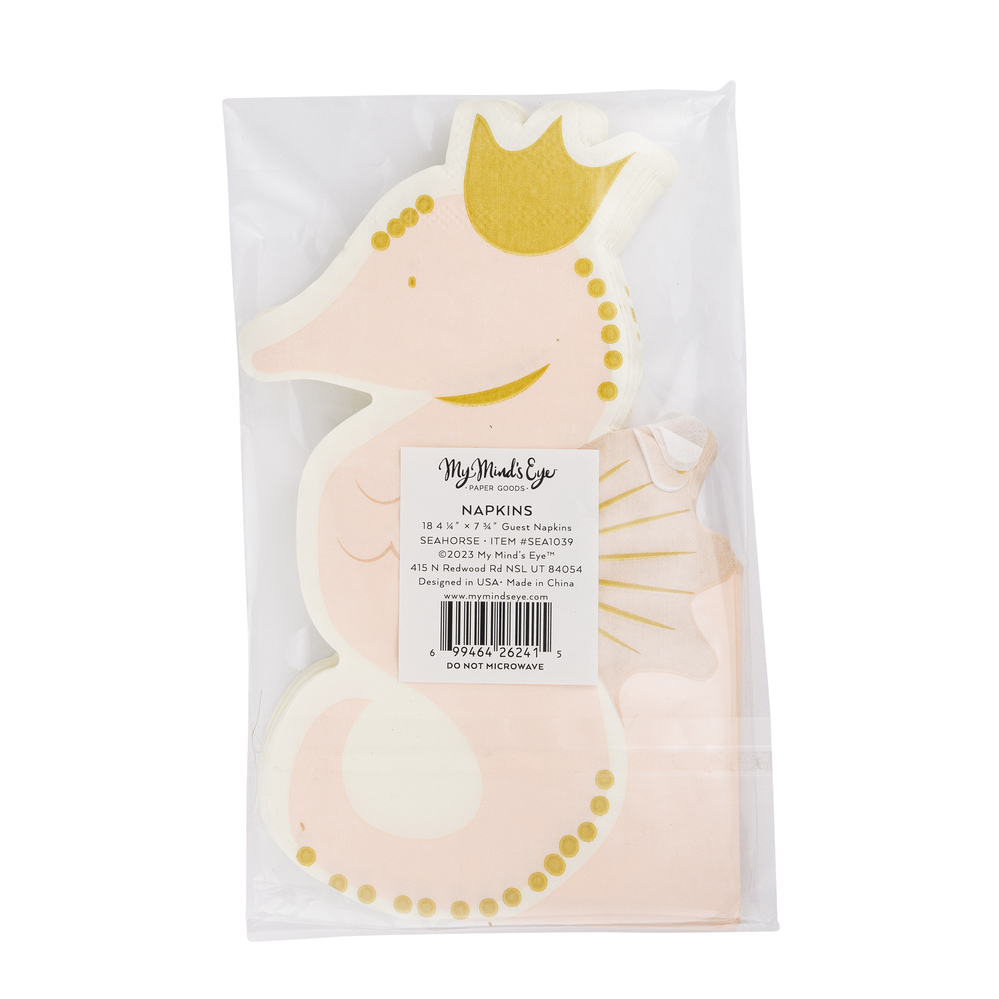 Mermaid Magic Seahorse Napkins