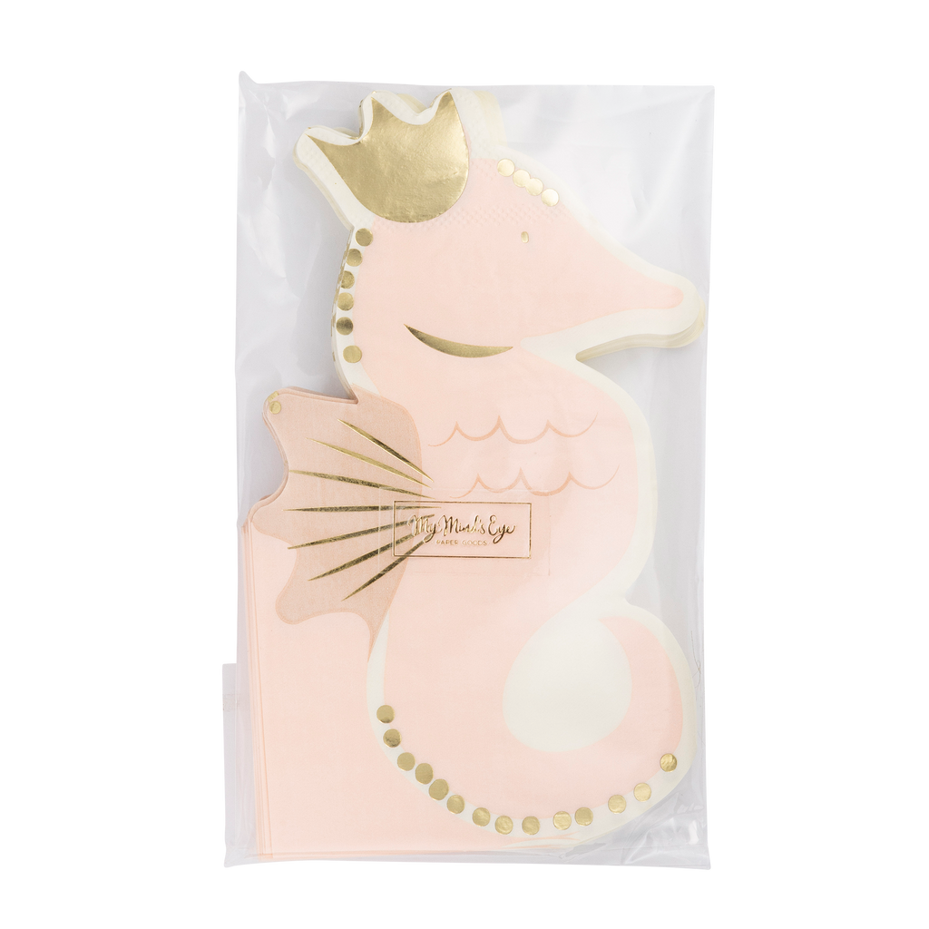 Mermaid Magic Seahorse Napkins