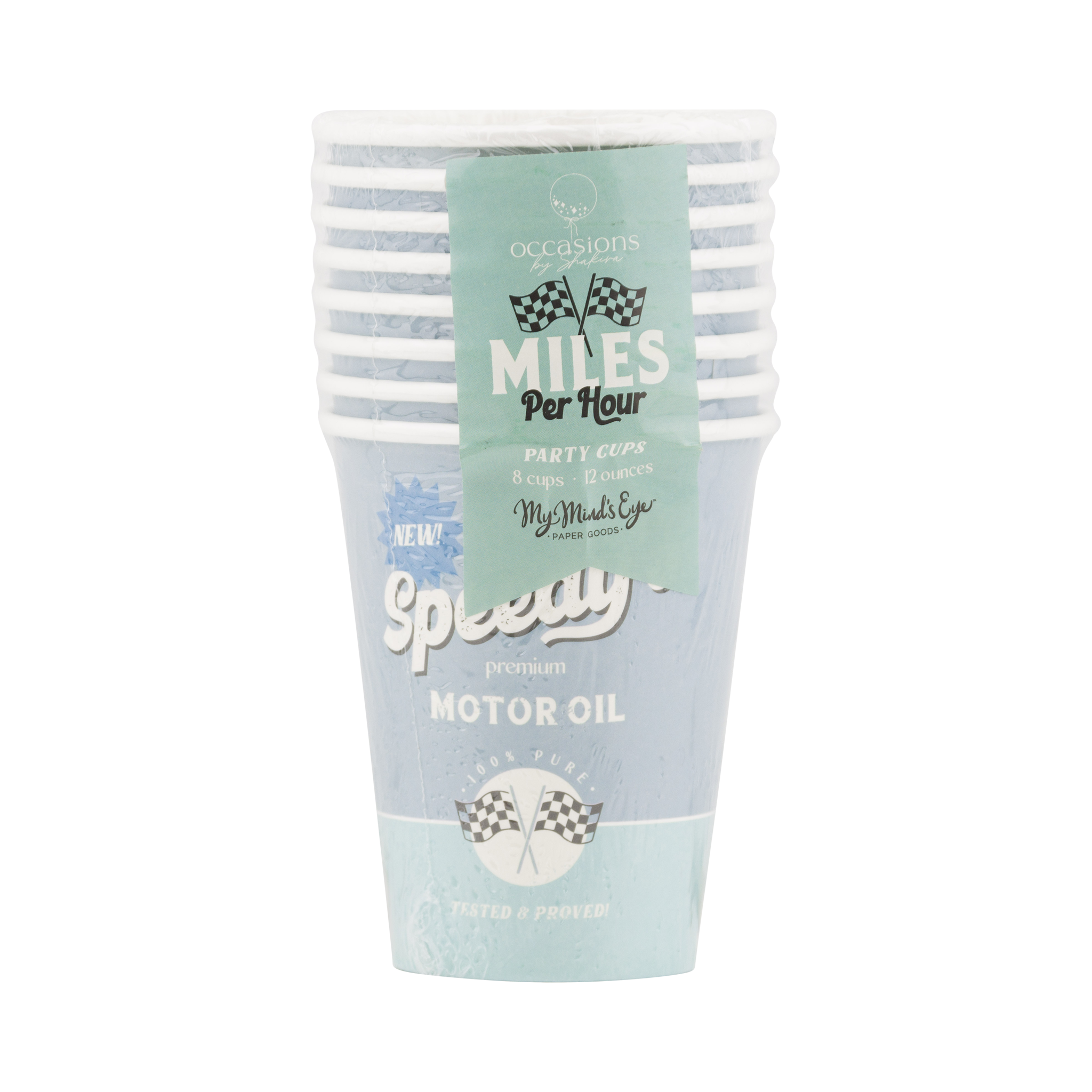 Retro Race Car Paper Cups