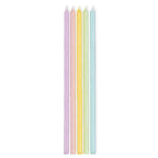 Pastel Taper Candles - Pack of 10
