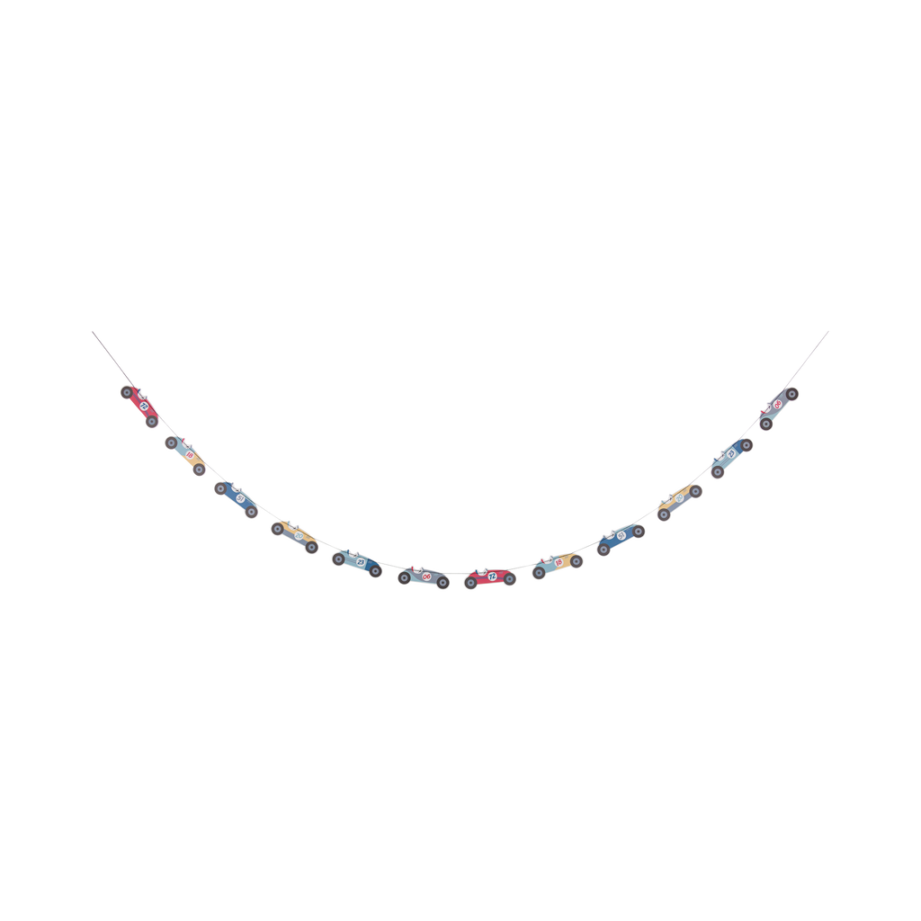 Retro Race Car Banner Set