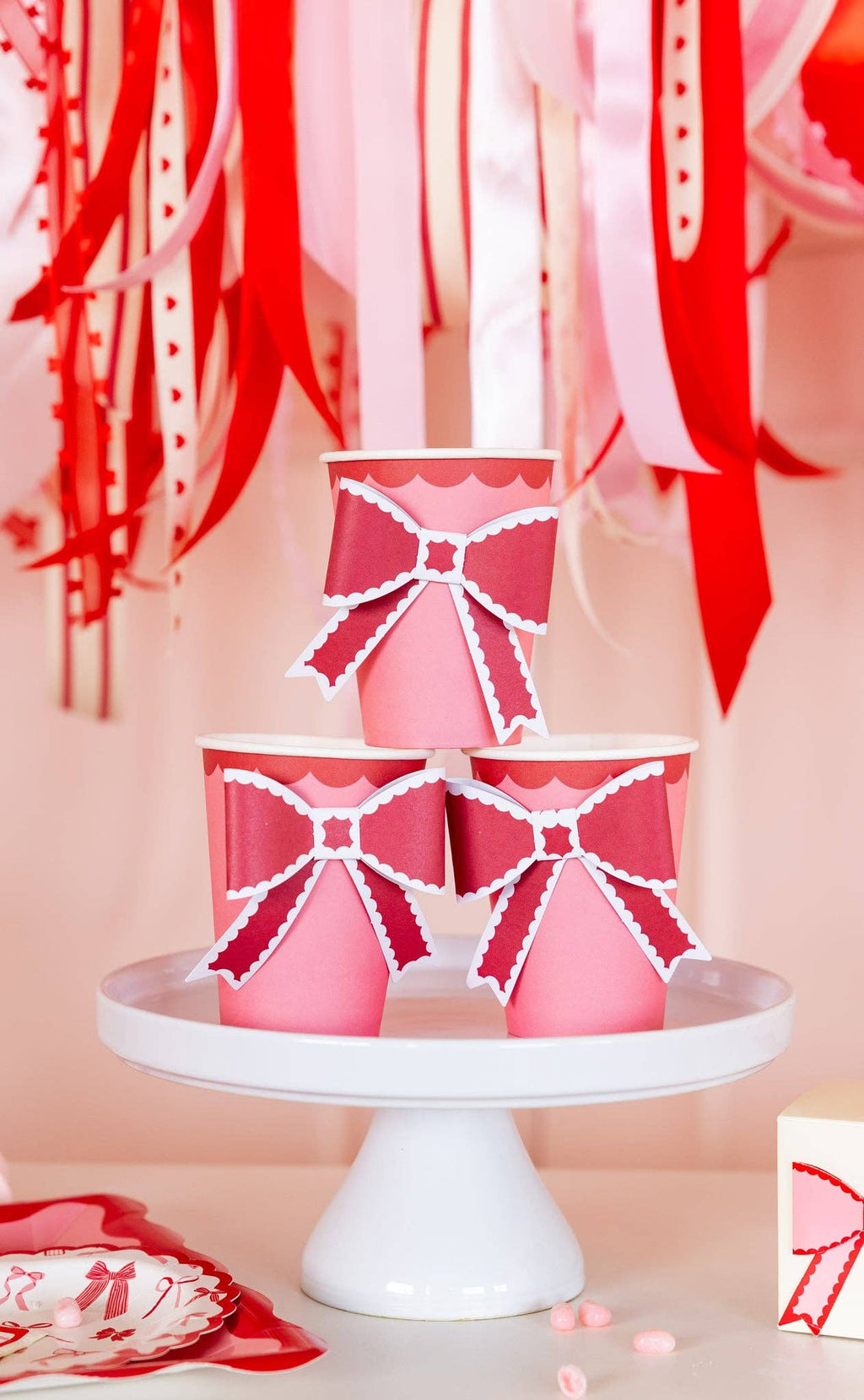 Bow-tiful Bow Paper Cups