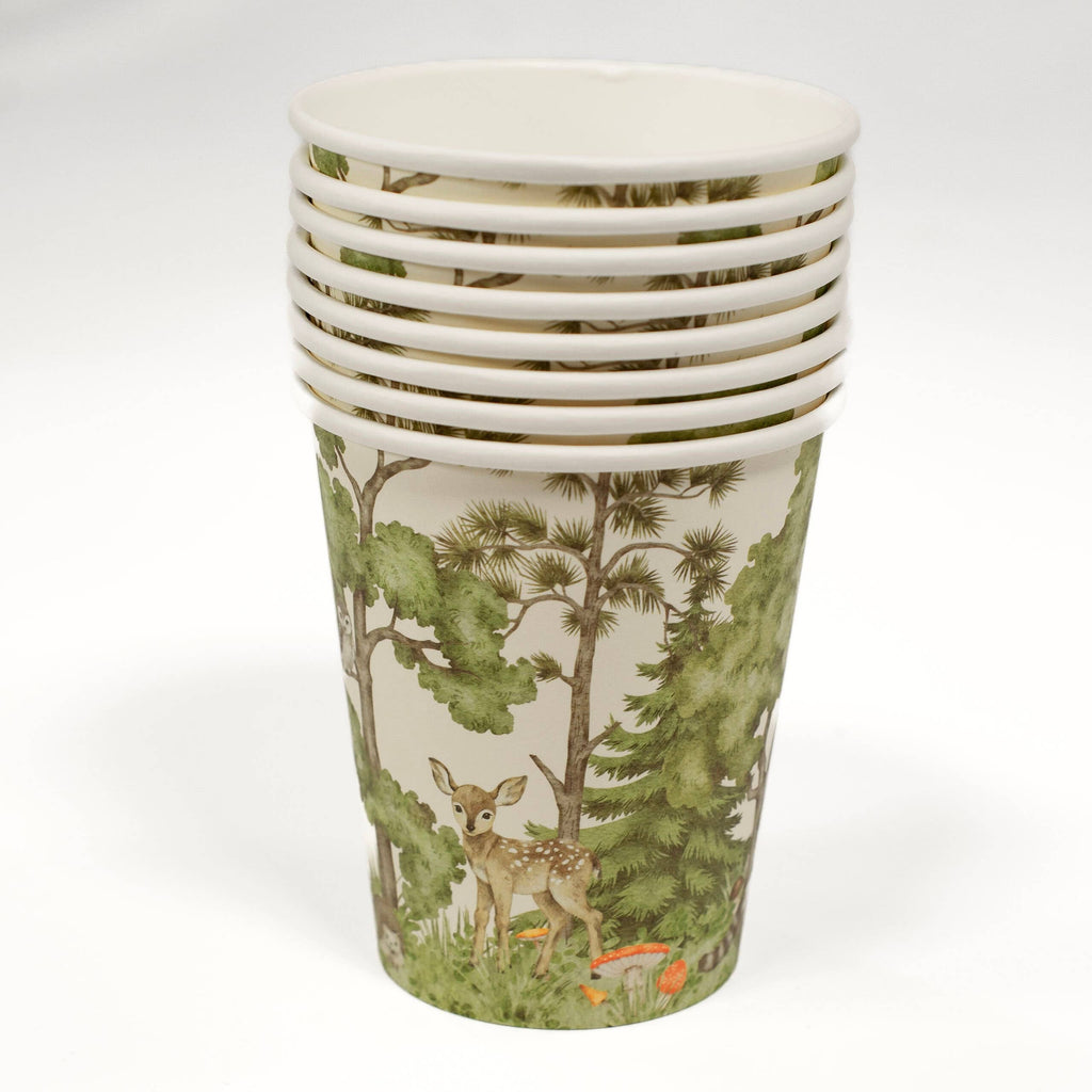 Woodland Animals Paper Cups