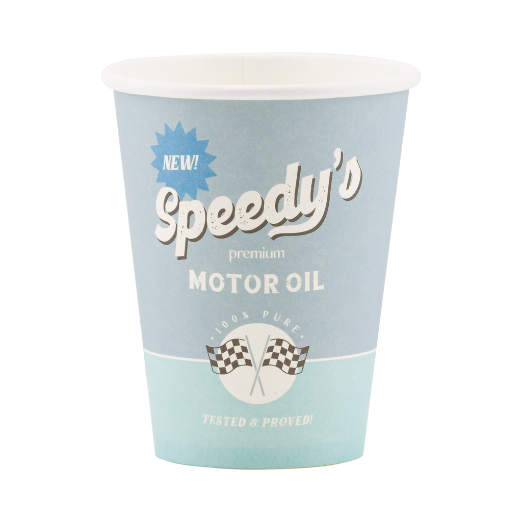 Retro Race Car Paper Cups