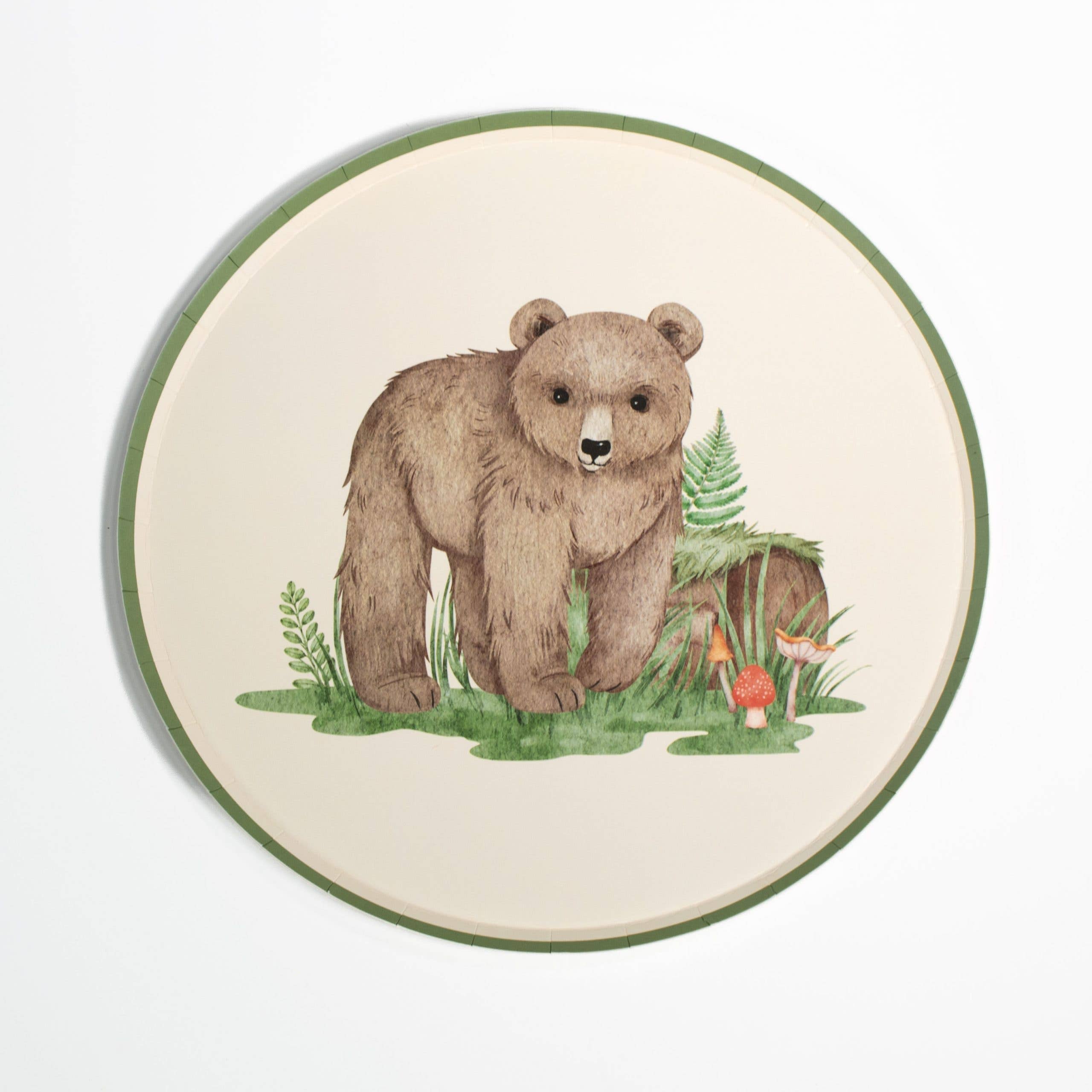 Woodland Animals Paper Plates