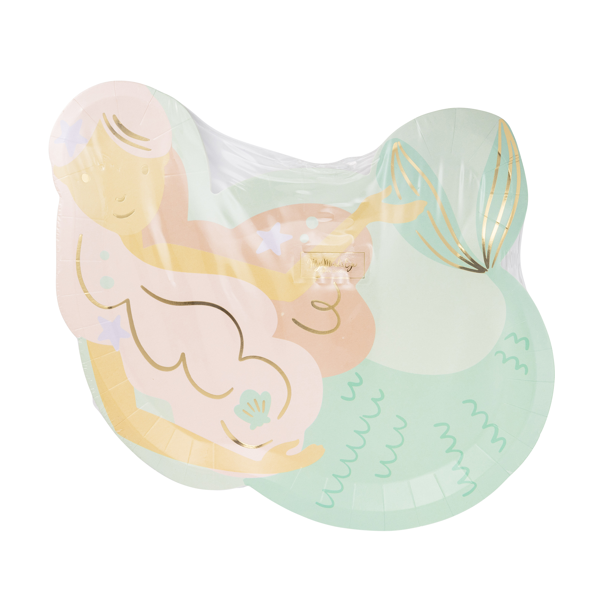 Mermaid Shaped Paper Plate