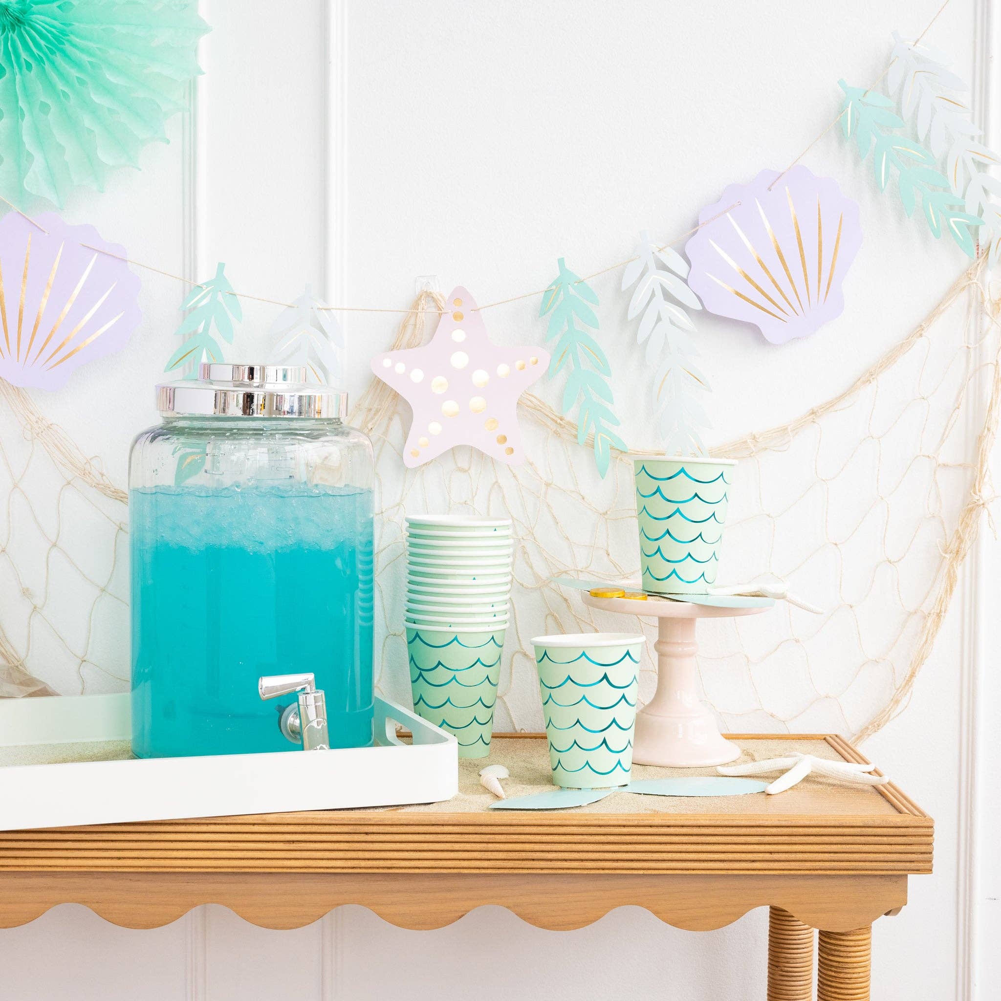 Mermaid Tail Paper Cups