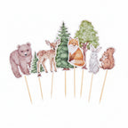 Woodland Animals Cake Toppers