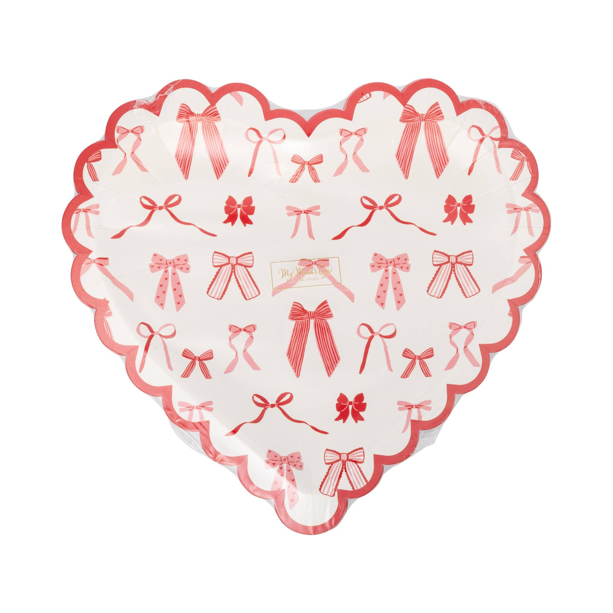 Bow-tiful Heart Shapped Plates