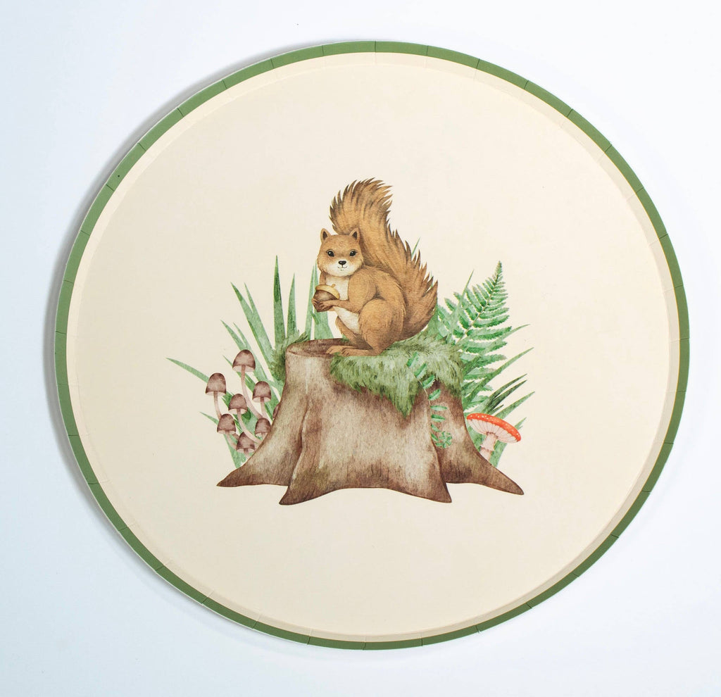 Woodland Animals Paper Plates