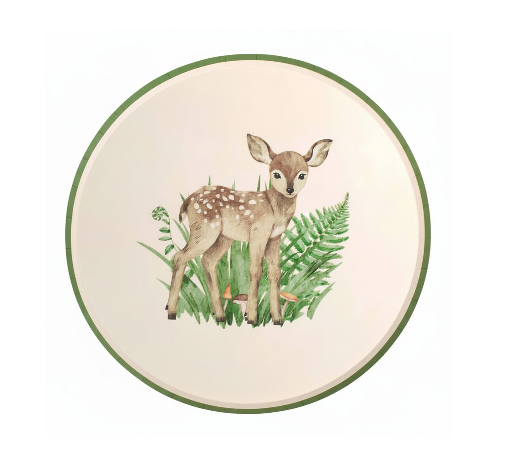 Woodland Animals Paper Plates - Pack of 8