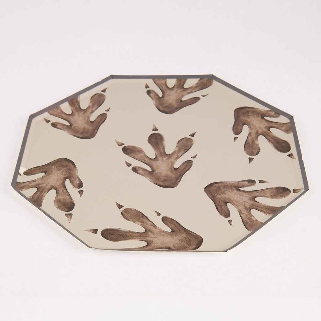 Dinosaur Footprint Paper Plates