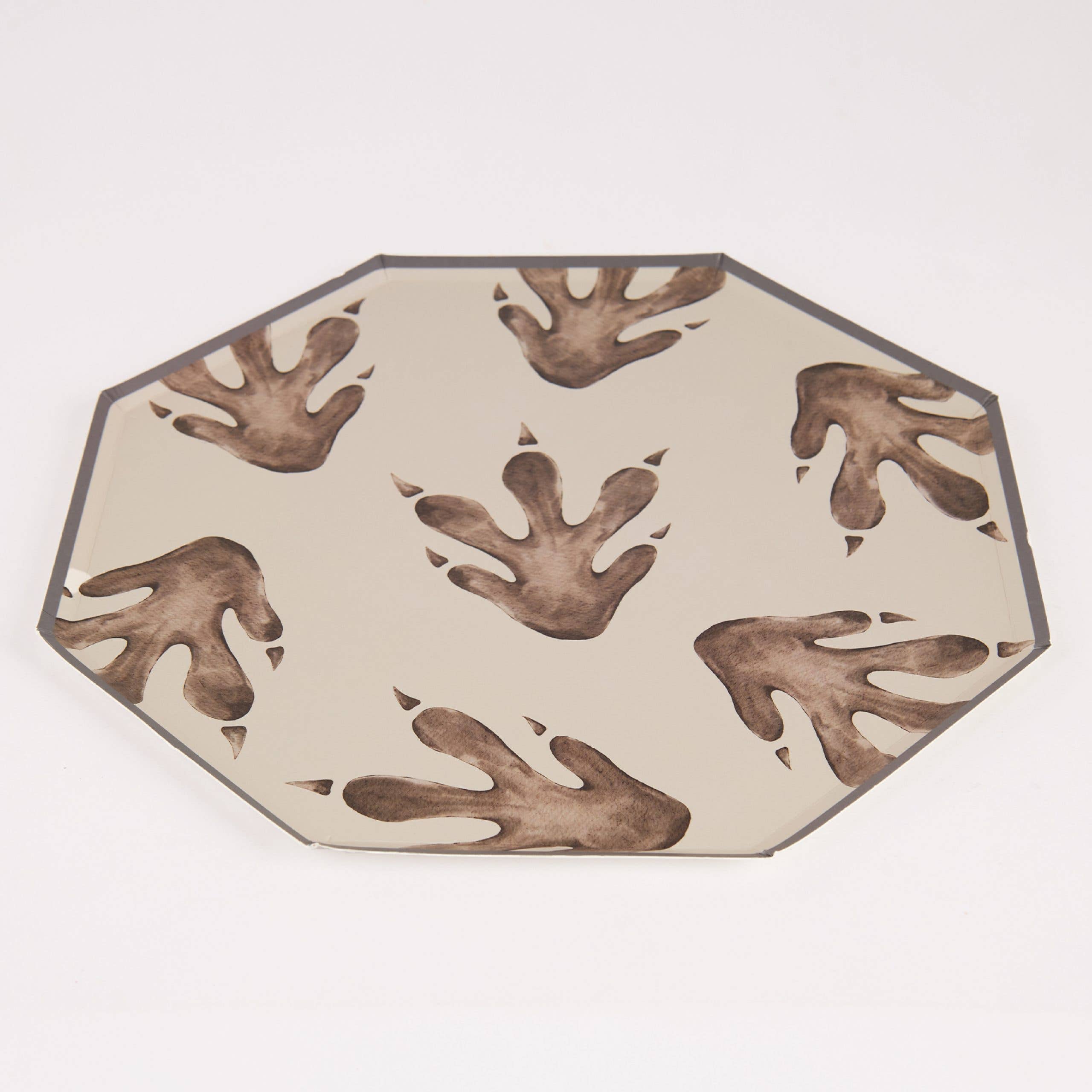 Dinosaur Footprint Paper Plates