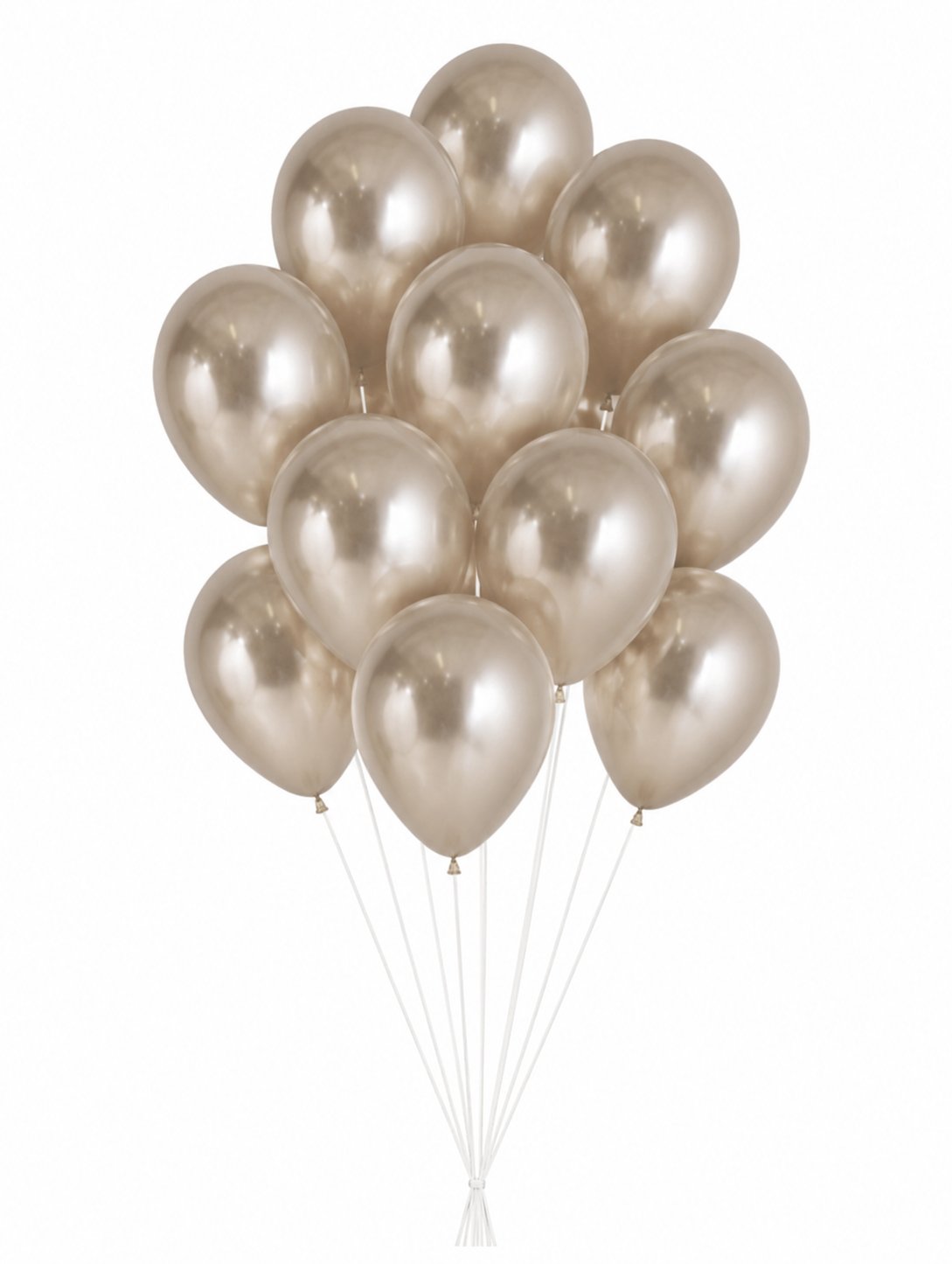 Champagne Latex Balloons - Pack of 12