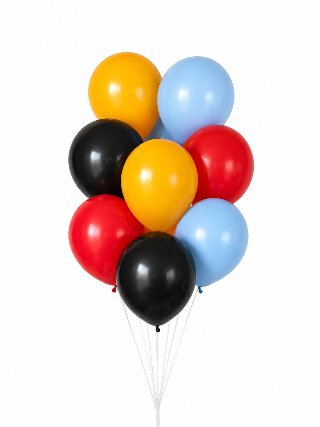Retro Race Balloon Bunch - 8 Balloons