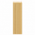 Gold Taper Candles - Pack of 10