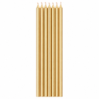 Gold Taper Candles - Pack of 10