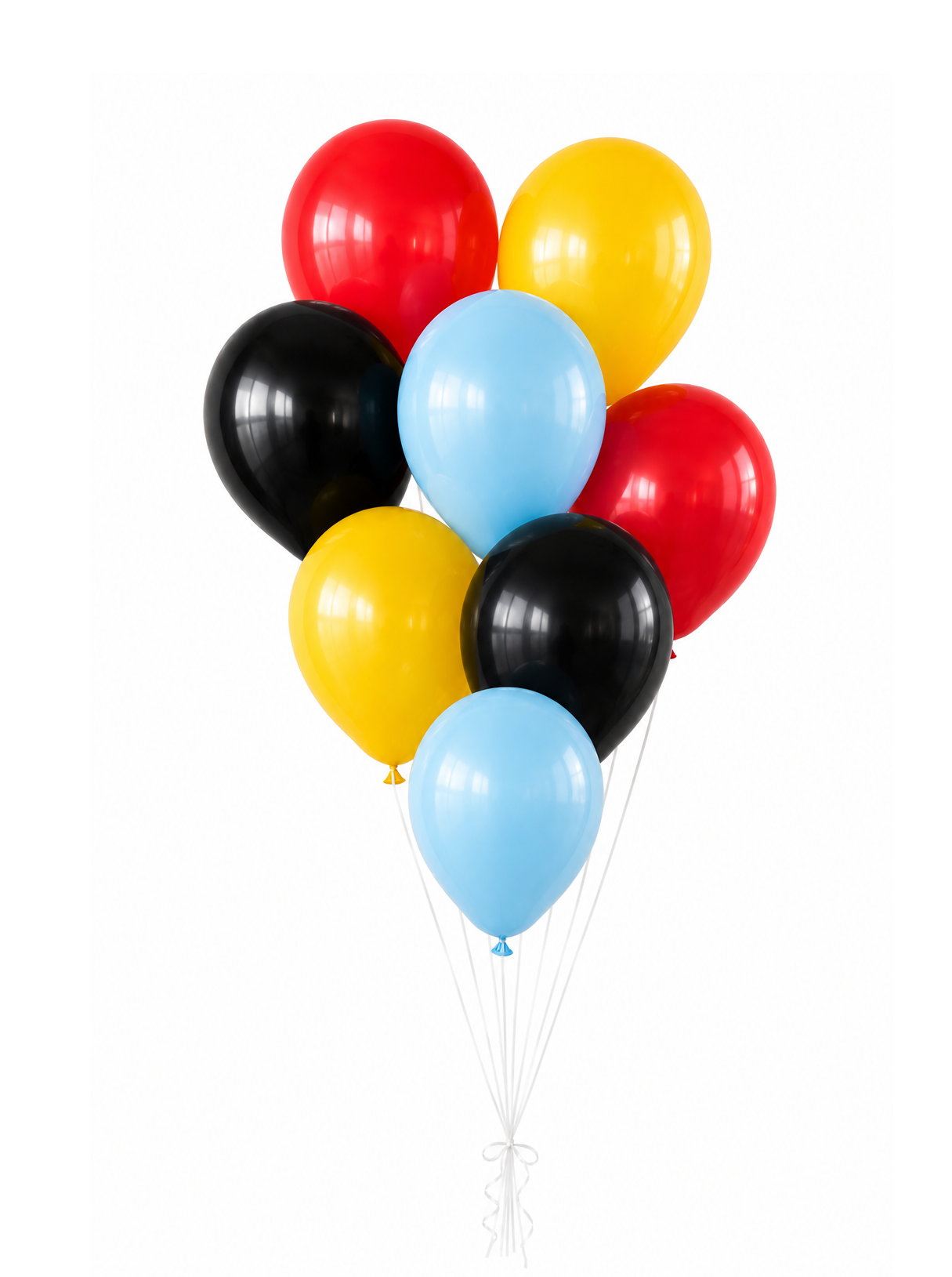 Retro Race Balloon Bunch - 8 Balloons