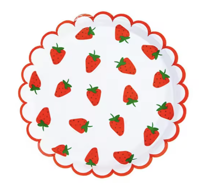 Strawberry Field Paper Plates
