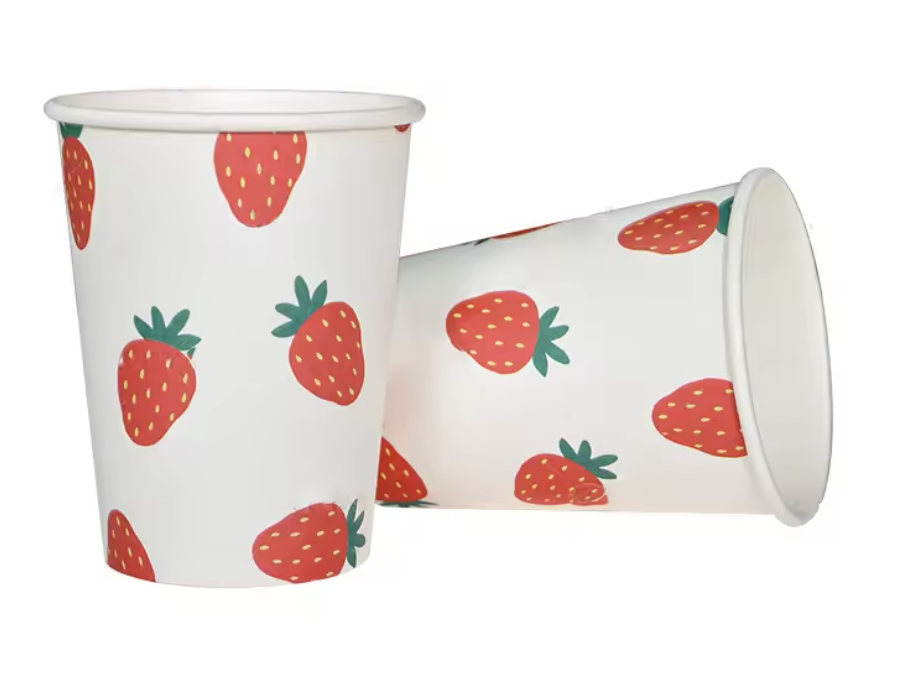 Strawberry Field Paper Cups