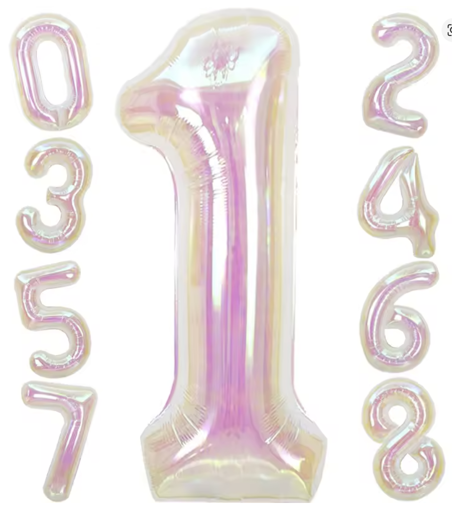 Transparant Number Balloon