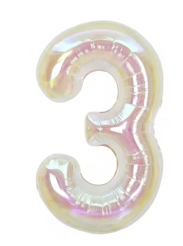 Transparant Number Balloon