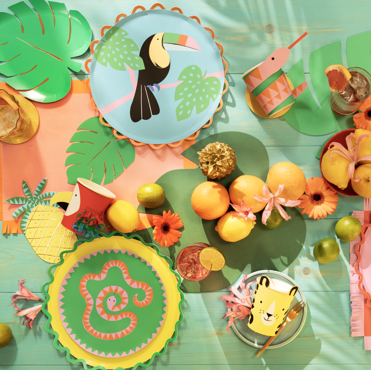 Jungle Jamboree Side Plates - Pack of 8