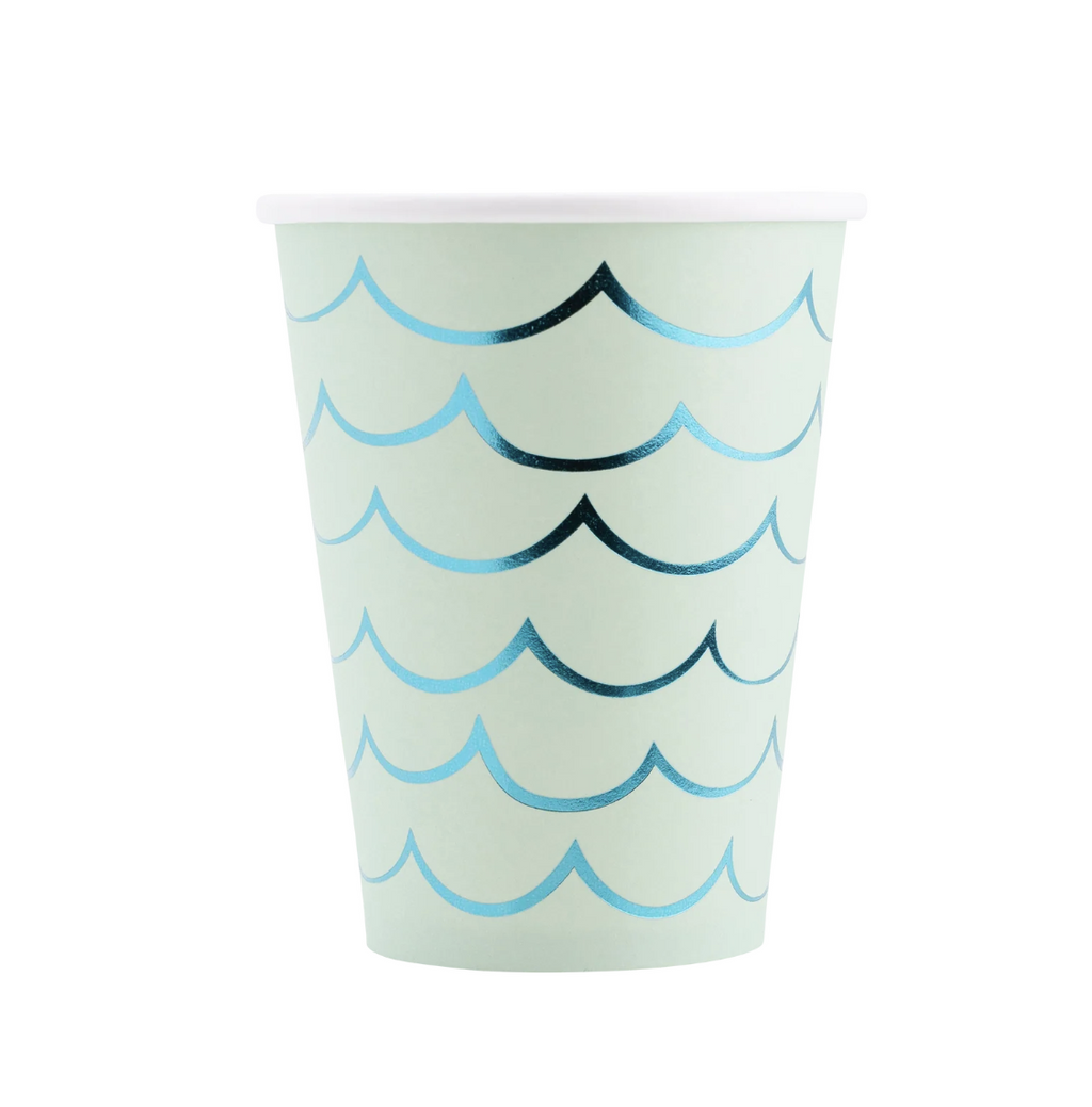 Mermaid Tail Paper Cups - Pack of 8