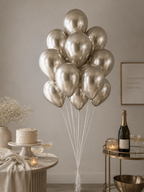 Champagne Latex Balloons - Pack of 12