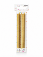 Gold Taper Candles - Pack of 10