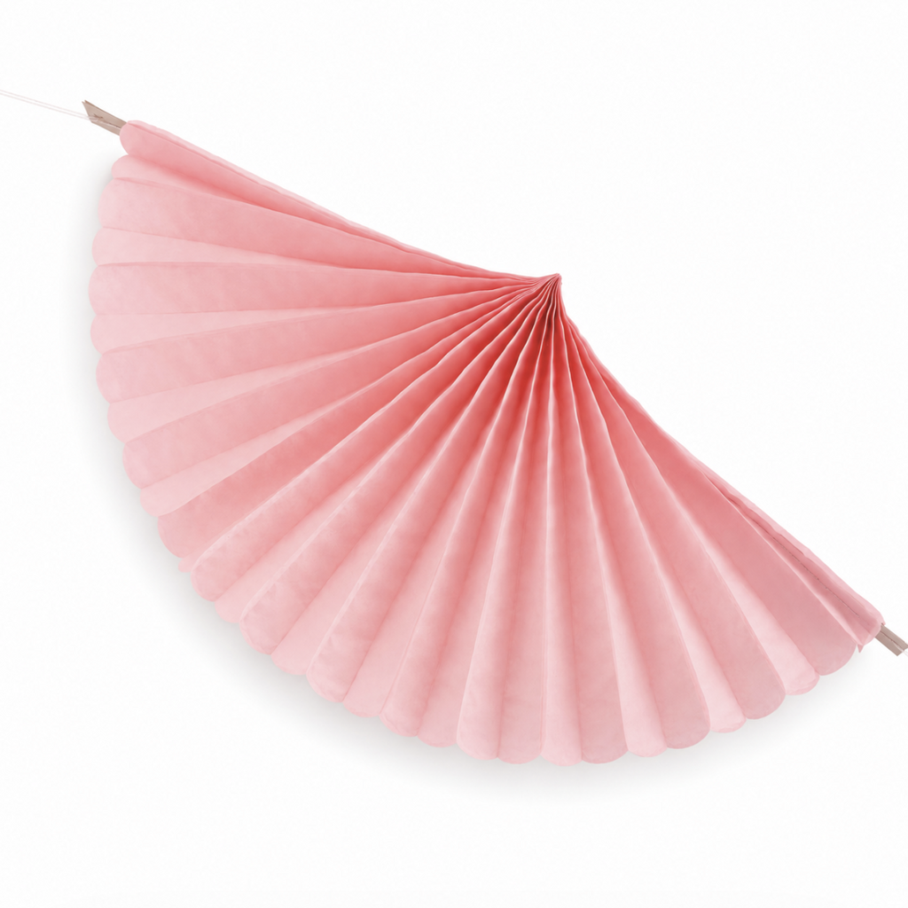 Pink Paper Fan Garland
