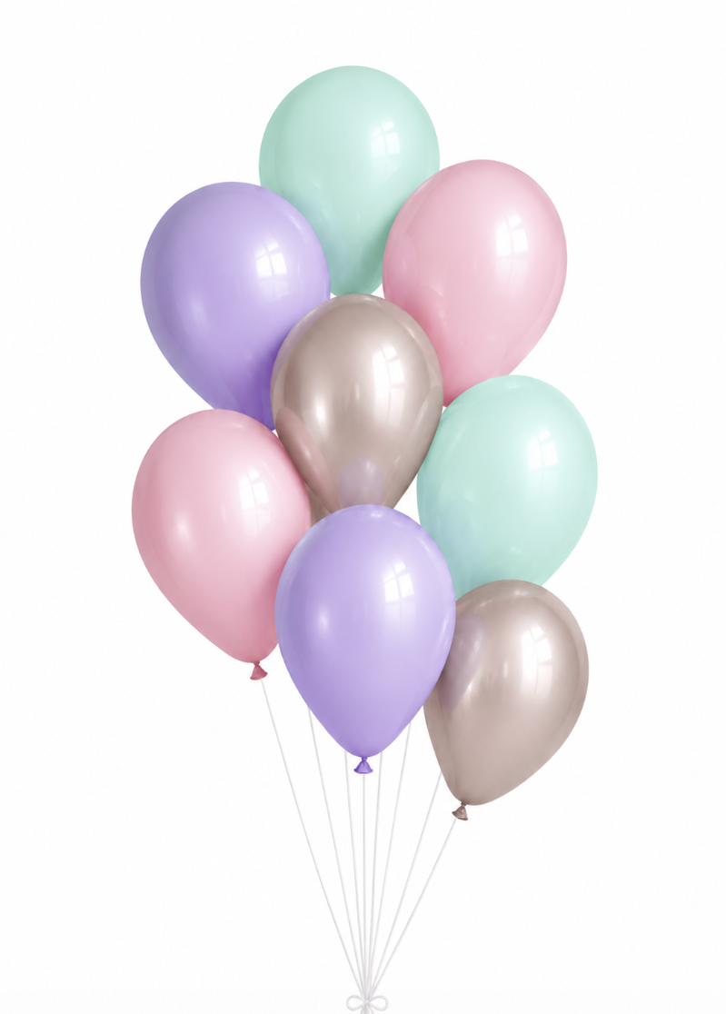 Mermaid Magic Balloon Bunch - 8 Balloons
