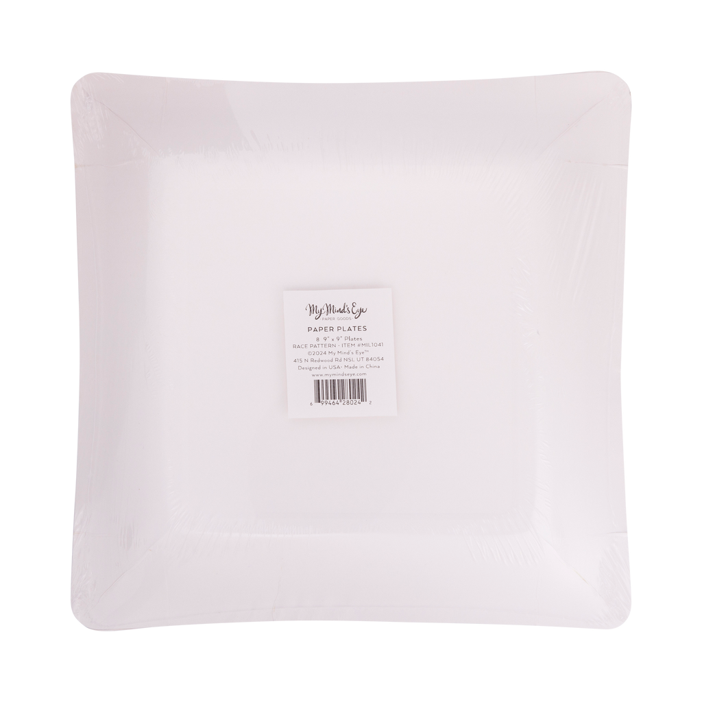 Retro Race Car Paper Plates