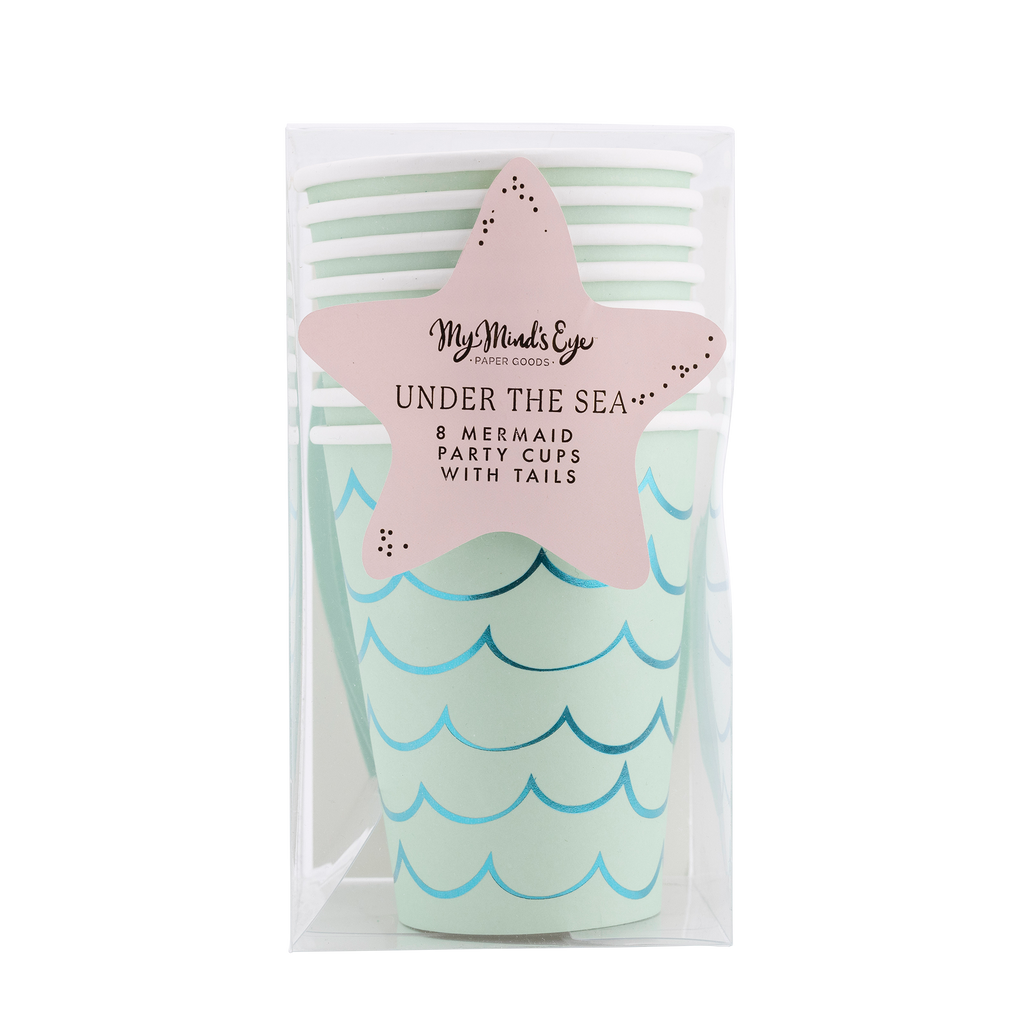 Mermaid Tail Paper Cups