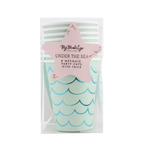 Mermaid Tail Paper Cups