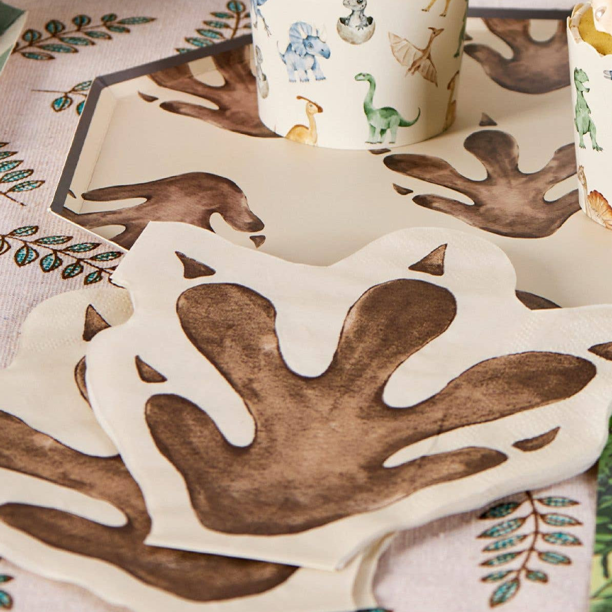 Dinosaur Footprint Paper Napkins