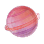Astronaut Girl Planet Shaped Paper Plates