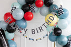 Retro Race Car Banner Set