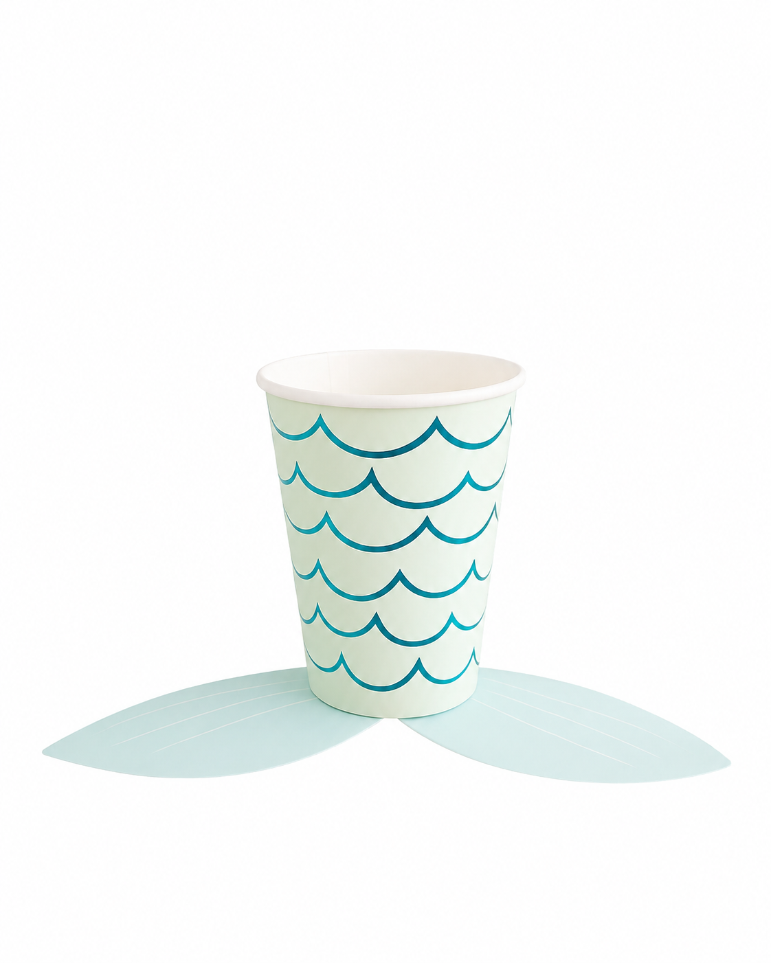 Mermaid Tail Paper Cups - Pack of 8