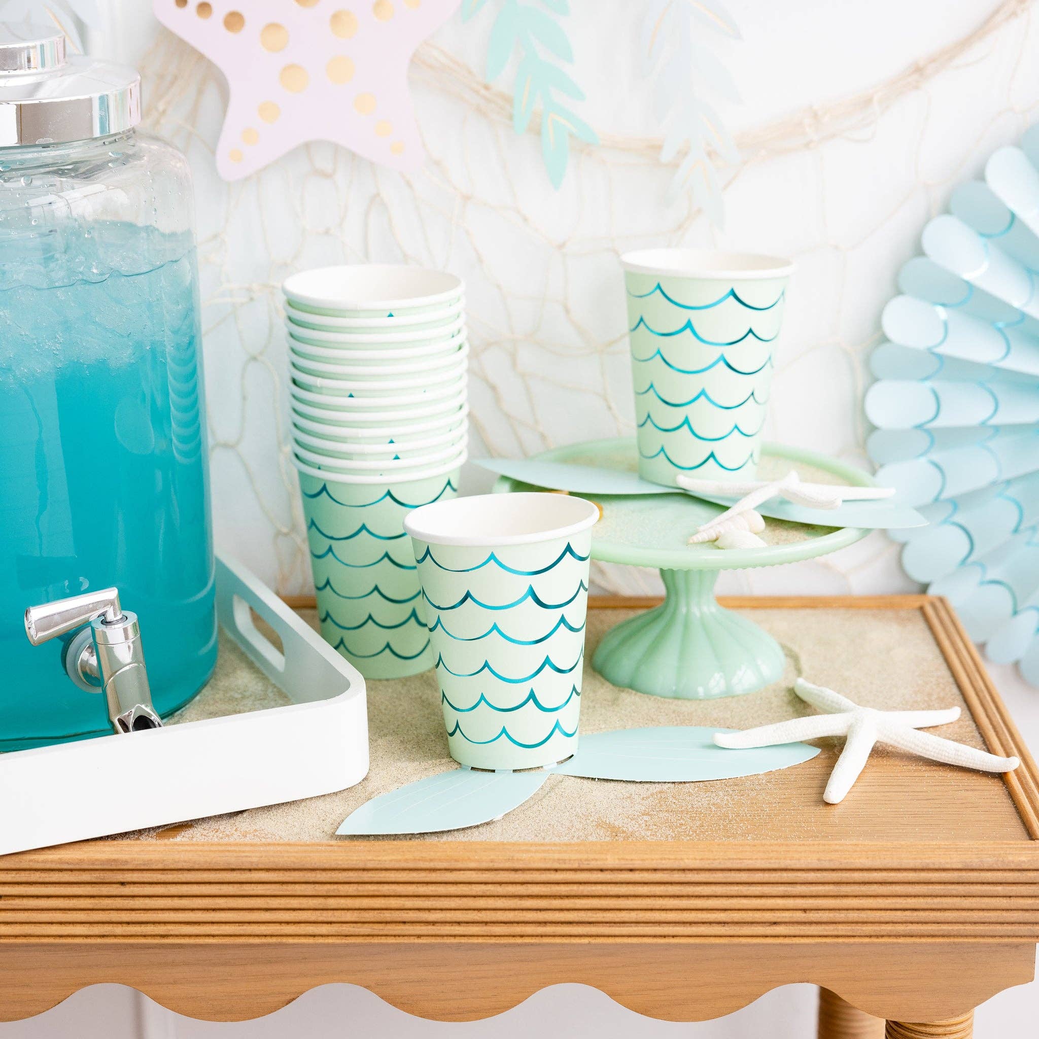 Mermaid Tail Paper Cups