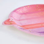 Astronaut Girl Planet Shaped Paper Plates